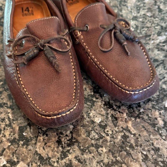14th & Union Rich Brown Leather Loafers EUC 8M main image 7